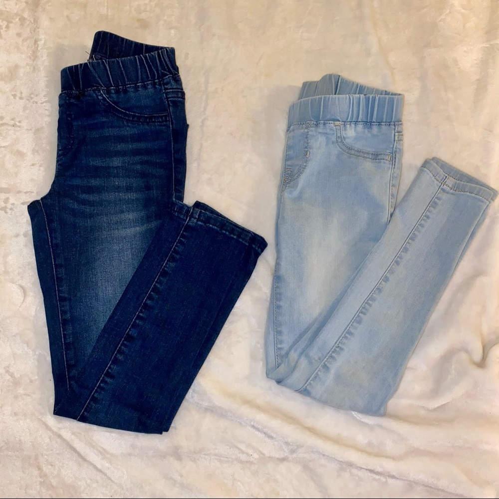 Girls, size 7. Cat & Jack jeggings. 2 pairs!